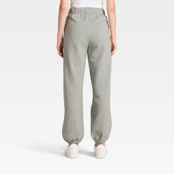 JoyLab - Women's Cinched Fleece Jogger Sweatpants - JoyLab Gray - Picture 2 of 3